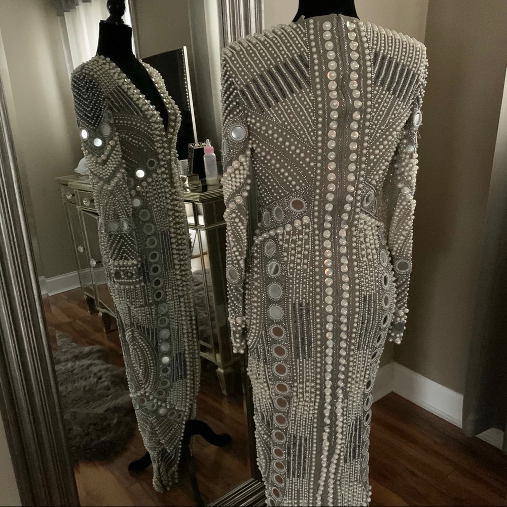 ASOS Beaded long sleeve dress.